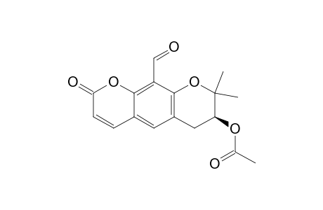 [(3S)-10-formyl-2,2-dimethyl-8-oxo-3,4-dihydropyrano[3,2-g]chromen-3-yl] acetate