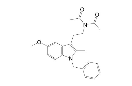 2-(1-Benzyl-5-methoxy-2-methyl-1H-indol-3-yl)ethanamine, N,N-bis-acetyl