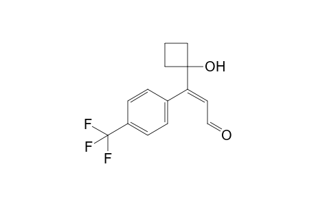 (E)-3-(1-hydroxycyclobutyl)-3-(4-(trifluoromethyl)phenyl)acrylaldehyde