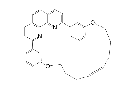 4,13-DIOXA-1,3(1,3)-DIBENZENA-2(2,9)-1,10-PHENANTHROLINACYCLOTRIDECAPHAN-8-ENE