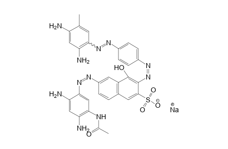 2-Naphthalenesulfonic acid, 6-[(5-acetamido-2,4-diaminophenyl)azo]-3-[[p-[(4,6-diamino-m-tolyl)azo]phenyl]azo]-4-hydroxy-, monosodium salt