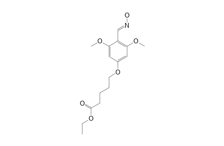 Ethyl 5-(4-hydroximinomethyl-3,5-dimethoxyphenoxy)-valerate