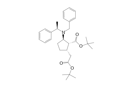 Di-(t-Butyl) (1R,2R,5S,aR)-2-N-Benzyl-N-.alpha.-(methylbenzylamino)-5-(carboxymethyl)cyclopentane-1-carboxylate