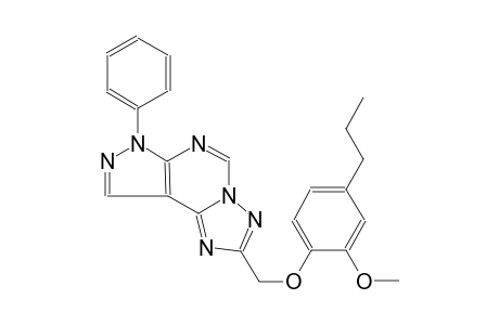 2-[(2-methoxy-4-propylphenoxy)methyl]-7-phenyl-7H-pyrazolo[4,3-e][1,2,4]triazolo[1,5-c]pyrimidine