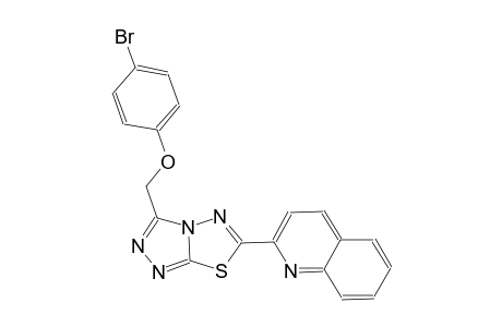 quinoline, 2-[3-[(4-bromophenoxy)methyl][1,2,4]triazolo[3,4-b][1,3,4]thiadiazol-6-yl]-