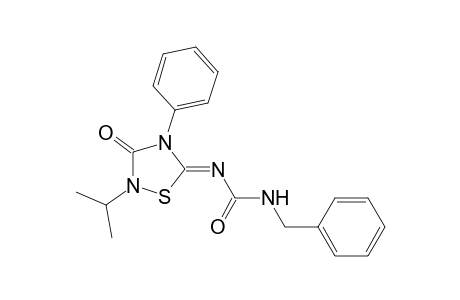 5-BENZYLCARBAMOYLIMINO-2-ISOPROPYL-4-PHENYL-1,2,4-THIADIAZOLIDIN-3-ONE