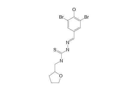 1-(3,5-dibromo-4-hydroxbenzylidene)-4-(tetrahydrofurfuryl)-3-thiosemicarbazide
