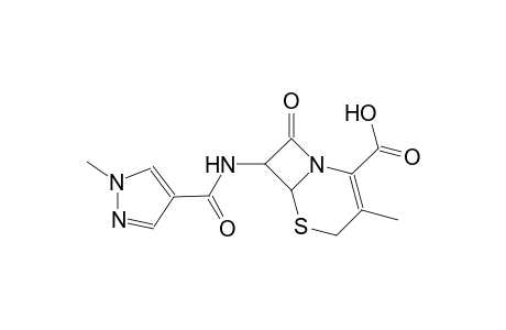 3-methyl-7-{[(1-methyl-1H-pyrazol-4-yl)carbonyl]amino}-8-oxo-5-thia-1-azabicyclo[4.2.0]oct-2-ene-2-carboxylic acid