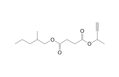 Succinic acid, but-3-yn-2-yl 2-methylpentyl ester