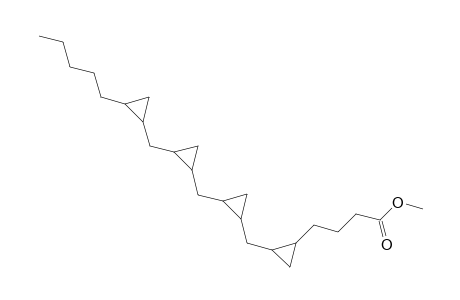 Cyclopropanebutanoic acid, 2-[[2-[[2-[(2-pentylcyclopropyl)methyl]cyclopropyl]methyl]cyclopropyl]methyl]-, methyl ester