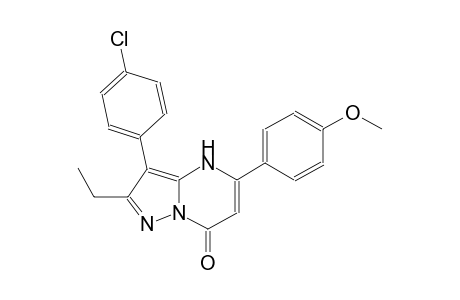 pyrazolo[1,5-a]pyrimidin-7(4H)-one, 3-(4-chlorophenyl)-2-ethyl-5-(4-methoxyphenyl)-