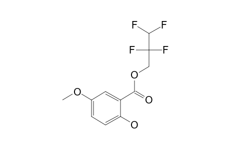 2-Hydroxy-5-methoxybenzoic acid, 2,2,3,3-tetrafluoro-1-propyl ester