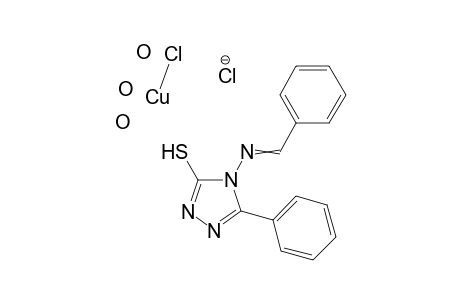 5-phenyl-4-[(phenylmethylidene)amino]-4H-1,2,4-triazole-3-thiol chlorocopper trihydrate chloride