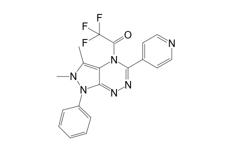 2,3-Dimethyl-1-phenyl-4-trifluoroacetyl-5-(4-pyridyl)pyrazolo[4,3-e][1,2,4]triazine