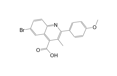 6-bromo-2-(4-methoxyphenyl)-3-methyl-4-quinolinecarboxylic acid