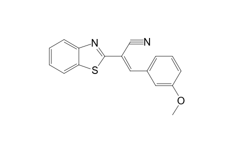 (2E)-2-(1,3-Benzothiazol-2-yl)-3-(3-methoxyphenyl)-2-propenenitrile