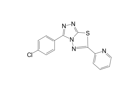 3-(4-chlorophenyl)-6-(2-pyridinyl)[1,2,4]triazolo[3,4-b][1,3,4]thiadiazole