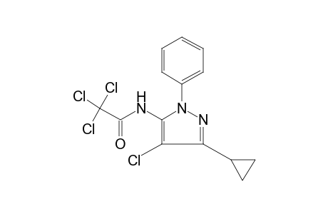 N-(4-chloro-3-cyclopropyl-1-phenylpyrazol-5-yl)-2,2,2-trichloroacetamide