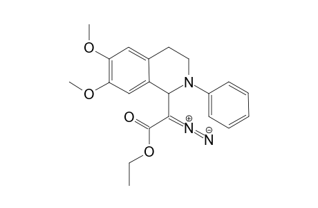 Ethyl 2-diazo-2-(6,7-dimethoxy-2-phenyl-1,2,3,4-tetrahydroisoquinolin-1-yl)-acetate