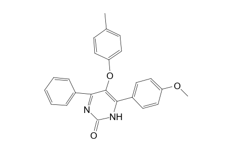 2(1H)-Pyrimidinone, 4-(4-methoxyphenyl)-5-(4-methylphenoxy)-6-phenyl-