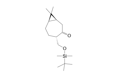 (+)-(1S,4S,7R)-4-tert-Butyldimethylsilyloxymethyl-8,8-dimethylbicyclo[5.1.0]octan-3-one