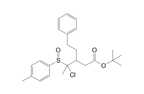 tert-Butyl 4-chloro-3-(2-phenylethyl)-4-(p-tolylsulfinyl)pentanoate