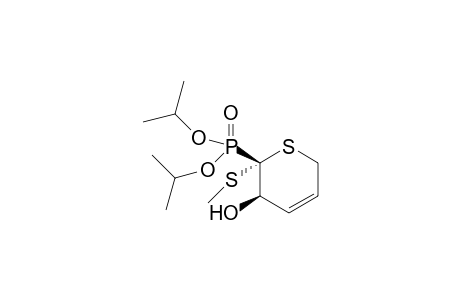 Diisopropyl (3' R / 3' S)-2-[3'-hydroxy-2'-(methylsulfanyl)-3',6'-dihydro-2H-thiapyranyl]-phosphonate