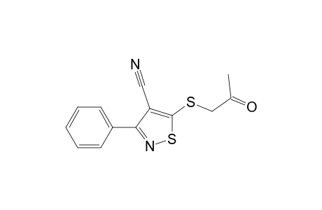 4-Isothiazolecarbonitrile, 5-[(2-oxopropyl)thio]-3-phenyl-