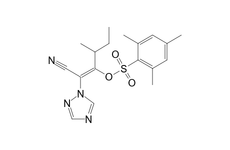 Benzenesulfonic acid, 2,4,6-trimethyl-, 1-(cyano-1H-1,2,4-triazol-1-ylmethylene)-2-methylbutyl ester