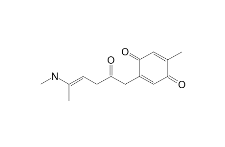 5-Methyl-2-[5'-(N-methylamino)-2'-oxo-4'-hexenyl]-2,5-cyclohexadiene-1,4-dione