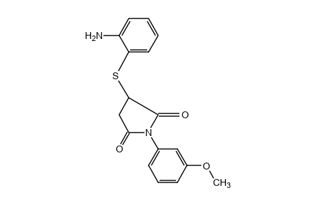 2-[(o-aminophenyl)thio]-N-(m-methoxyphenyl)succinimide