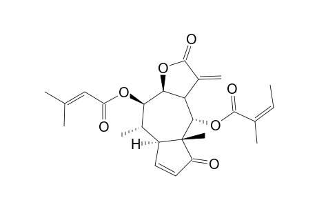 1-ALPHA,7-ALPHA,10-BETA-H-4-OXO-6-ALPHA-ANGELOYLOXY-9-BETA-SENECIOYLOXY-PSEUDOGUAIA-2(3),11(13)-DIEN-8-BETA,12-OLIDE