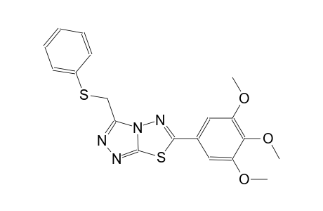 3-[(phenylsulfanyl)methyl]-6-(3,4,5-trimethoxyphenyl)[1,2,4]triazolo[3,4-b][1,3,4]thiadiazole