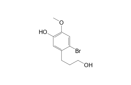 4-bromo-5-(3-hydroxypropyl)-2-methoxy-phenol