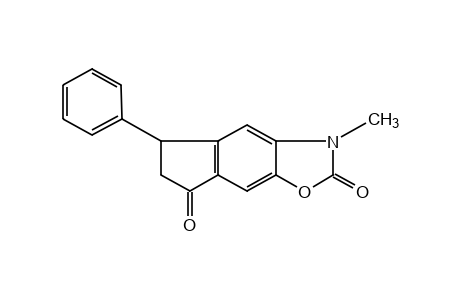3,5-dihydro-3-methyl-5-phenyl-2H-indeno[5,6-d]oxazole-2,7(6H)-dione