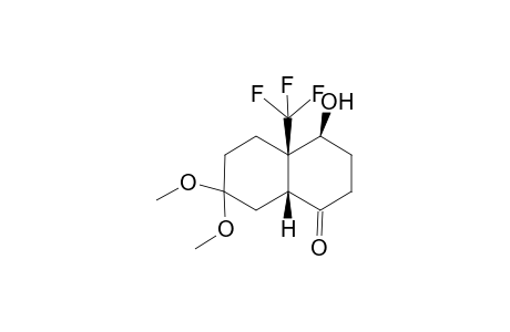 (4S,4aR,8aR)-4-hydroxy-7,7-dimethoxy-4a-(trifluoromethyl)-3,4,5,6,8,8a-hexahydro-2H-naphthalen-1-one