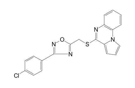 4-{{[3-(p-CHLOROPHENYL)-1,2,4-OXADIAZOL-5-YL]METHYL}THIO}PYRROLO[1,2-a]QUINOXALINE