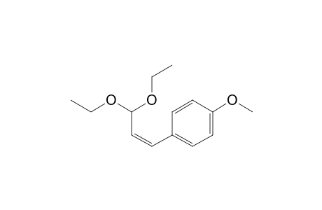 Benzene, 1-(3,3-diethoxy-1-propenyl)-4-methoxy-, (Z)-