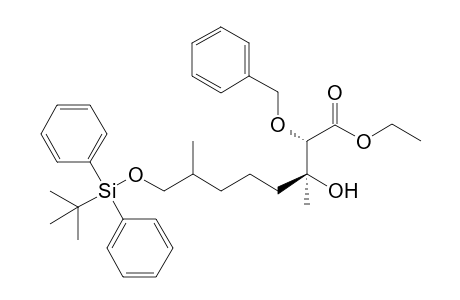 Ethyl (2S,3S)-2-benzyloxy-8-(tert-butyldiphenylsiloxy)-3-hydroxy-3,7-dimethyloctanoate