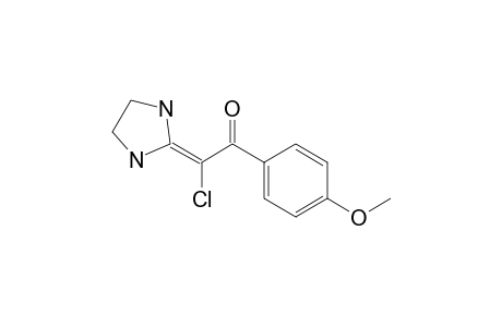 2-Chloranyl-2-imidazolidin-2-ylidene-1-(4-methoxyphenyl)ethanone