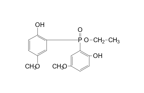 bis(2-hydroxy-5-methoxyphenyl)phosphinic acid, ethyl ester