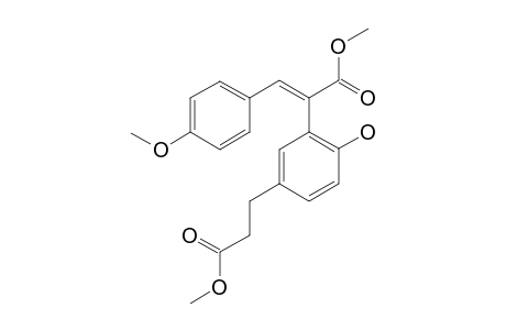 (E)-2-[2-hydroxy-5-(3-keto-3-methoxy-propyl)phenyl]-3-(4-methoxyphenyl)acrylic acid methyl ester