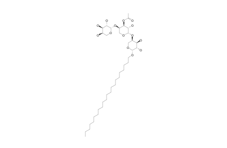 FIRMACOSIDE-B;DOCOSANYL-1-O-ALPHA-D-ARABINOPYRANOSYLOXY-(1->4)-3-O-ACETYL-ALPHA-D-ARABINOPYRANOSYLOXY-(1->4)-ALPHA-D-ARABINOPYRANOSIDE