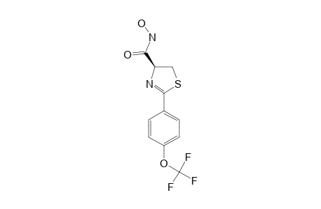 2-(4-TRIFLUOROMETHOXYPHENYL)-4,5-DIHYDROTHIAZOLE-4-CARBOXYLIC-ACID-HYDROXAMIDE