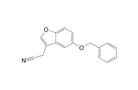 3-Benzofuranacetonitrile, 5-(phenylmethoxy)-