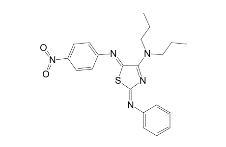 5-(4-Nitrophenylimino)-4-(di-n-propylamino)-2-(phenylimino)-.deata(3)-thiazoline