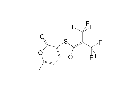 6-methyl-2-[2,2,2-trifluoro-1-(trifluoromethyl)ethylidene]-4H-[1,3]oxathiolo[4,5-c]pyran-4-one