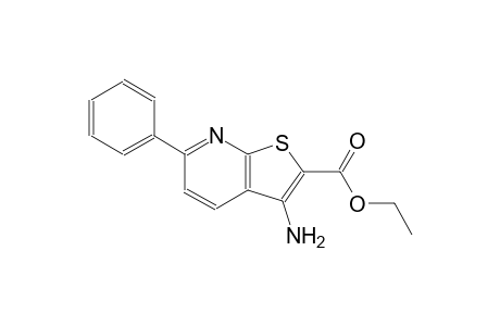 thieno[2,3-b]pyridine-2-carboxylic acid, 3-amino-6-phenyl-, ethylester