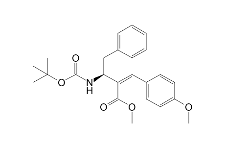 Methyl 2-{(1S)-1-[(tert-butoxy)carbonylamino]-2-phenylethyl}-(2Z)-3-(4-methoxyphenyl)prop-2-enoate