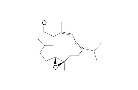 (1E,3Z)-11,12-epoxycembra-1,3-dien-6-one